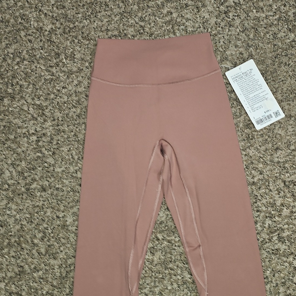Lululemon Align No Line Twist Tight 25". Sz 2 High Rise! Red Clay - Picture 10 of 11